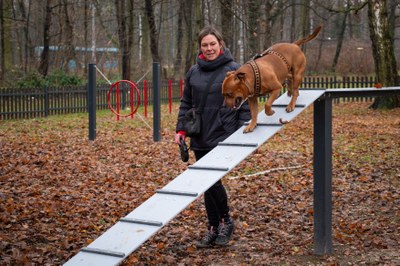 Agility hřiště u Bělského lesa už slouží pejskařům