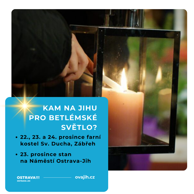 Kam letos pro betlémské světlo v Ostravě-Jihu?