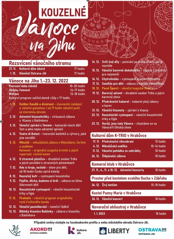 Kouzelné Vánoce na Jihu se blíží!