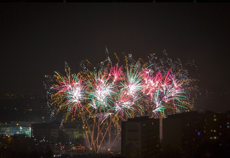 Nový rok přivítala Ostrava-Jih velkolepým ohňostrojem