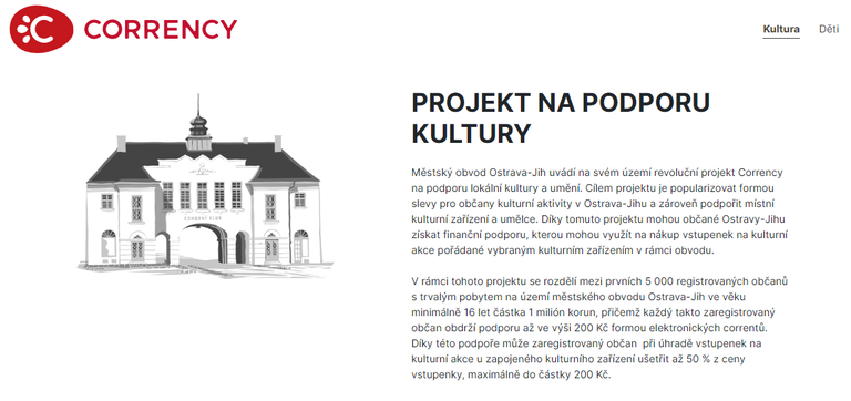 Obyvatelé Ostravy-Jihu mají poslední příležitost využít projekt Corrency na podporu kultury v obvodu
