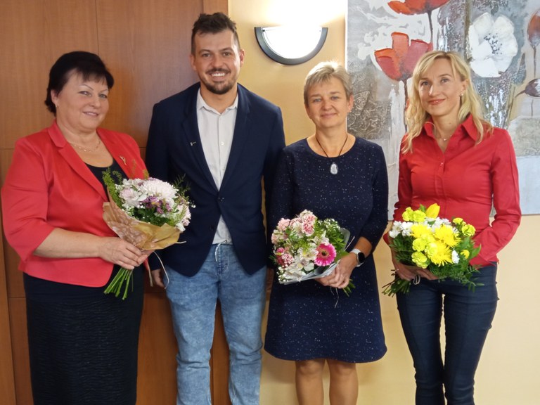 Oceněné pedagožky na radnici 