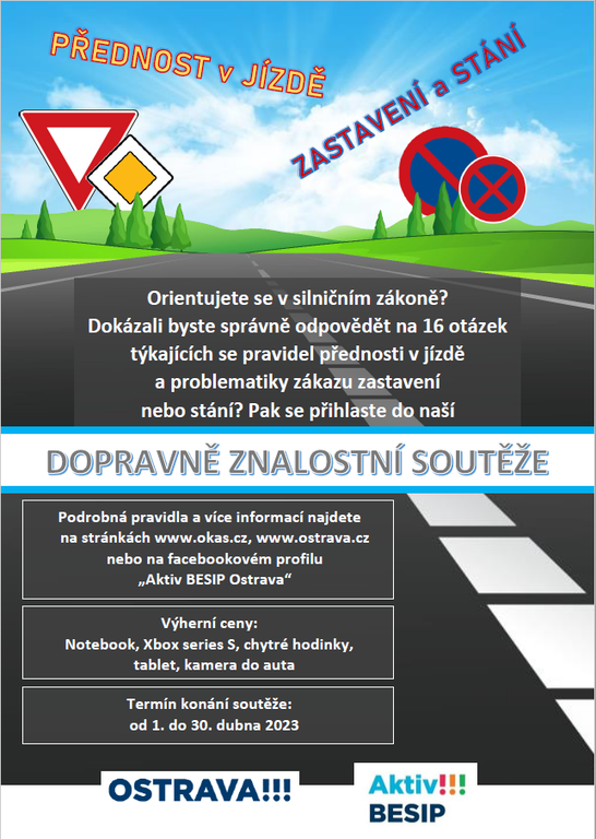 Odstartovala DOPRAVNĚ ZNALOSTNÍ SOUTĚŽ 
