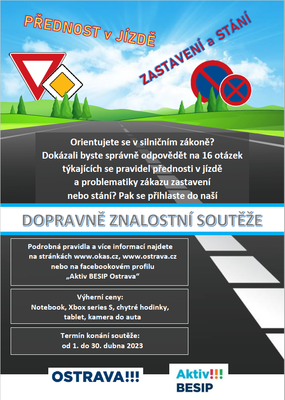 Odstartovala DOPRAVNĚ ZNALOSTNÍ SOUTĚŽ 