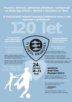 Oslavy 120 let TJ Sokol Hrabůvka aneb Mistři světa jedou do Ostravy!