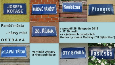 Paměť města - názvy míst OSTRAVA
