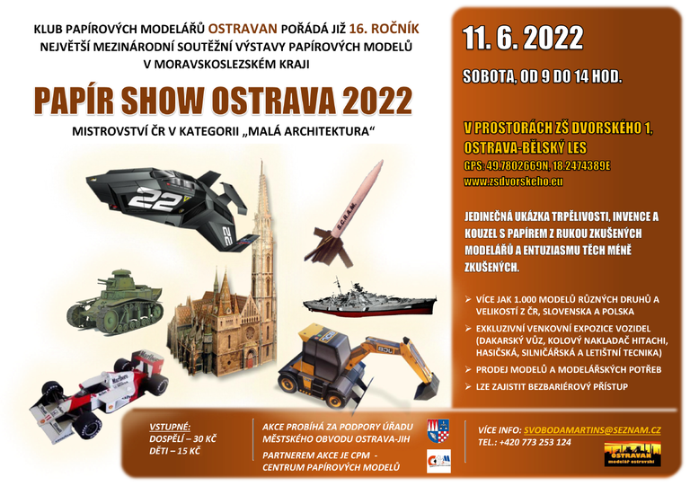 Papír show Ostrava 2022 v sobotu na Jihu
