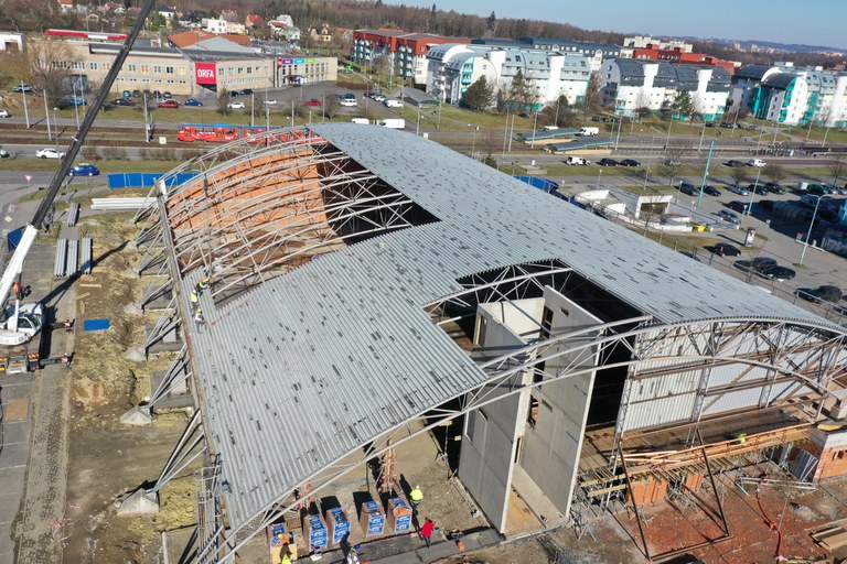 Práce na rekonstrukci sportovního centra Ostrava-Dubina se s jarem rozjely naplno