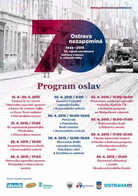 Program oslav 70. výročí osvobození Ostravy a konce 2. světové války