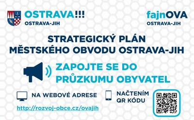 Průzkum spokojenosti obyvatel a pocitová mapa – zapojte se do budoucnosti Ostravy-Jihu