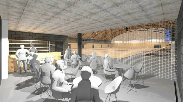 Rekonstrukce sportovní haly Dubina bude pokračovat i v roce 2025. Obvodu na ni 30 miliony přispěla i Národní sportovní agentura