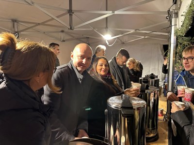 Rozsvícení stromu na Náměstí Ostrava-Jih, 1. prosince 2024.