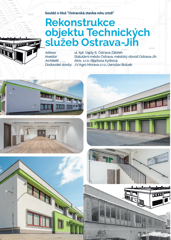 Sídlo společnosti Technické služby Ostrava-Jih se uchází o titul Stavba roku
