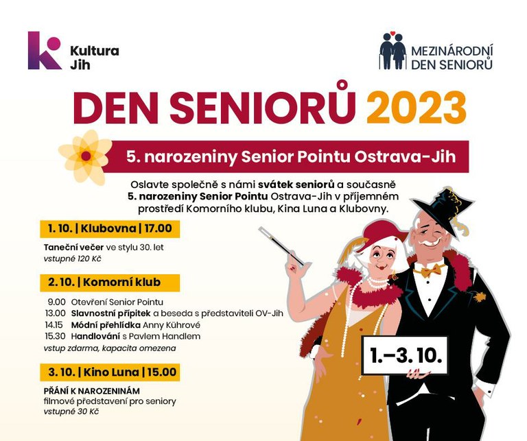 Slavíme Mezinárodní den seniorů a 5 let fungování Senior Pointu Ostrava-Jih