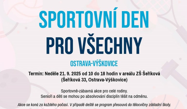 Sportovní den pro všechny ve Výškovicích zabaví obřím mikádem i netradiční hrou mölkky