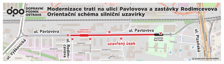 Stavba moderní tramvajové trati na ulici Pavlovova  zahájena