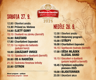 SVATOVÁCLAVSKÉ PIVNÍ SLAVNOSTI 2025