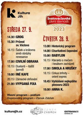 Svatováclavské pivní slavnosti odstartují tuto středu 