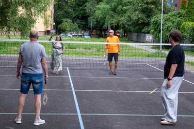 V Hrabůvce už slouží nové badmintonové a volejbalové hřiště