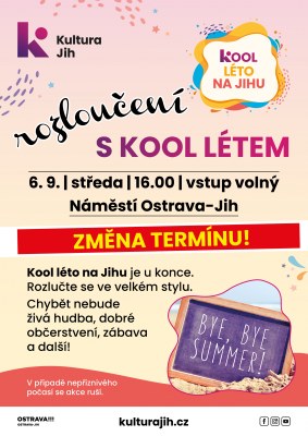 Ve středu 6. 9. na náměstí Ostrava-Jih koncert a letní kino!