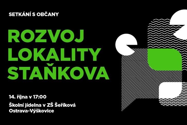 Veřejné projednání urbanistické studie pro oblast ulice Staňkova ve Výškovicích