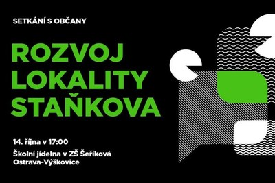 Veřejné projednání urbanistické studie pro oblast ulice Staňkova ve Výškovicích