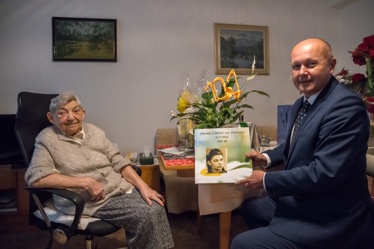 Zdenka Lišková ze Zábřehu oslavila 101 let