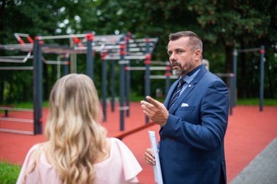 V Zálomu, nové workoutové hřiště.