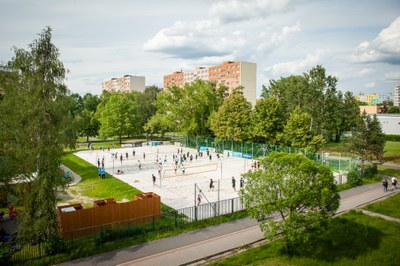 Díky participativnímu rozpočtu má Ostrava-Jih tři nová beachvolejbalová hřiště