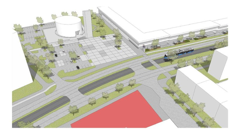 Před obchodním areálem Kotva v Zábřehu se bude diskutovat o budoucnosti