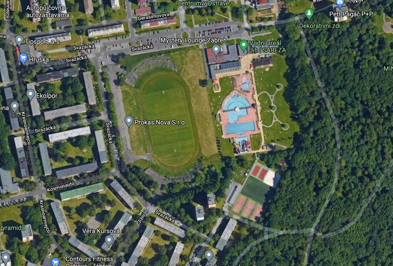 Ostrava-Jih nabízí k prodeji atraktivní pozemek. Lidé by na něm chtěli krytý aquapark