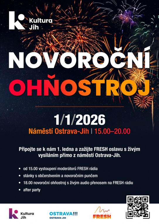 Ostrava-Jih přivítá nový rok velkolepým ohňostrojem